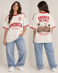 América De Cali X Alma Escarlata — oversize larga mujer