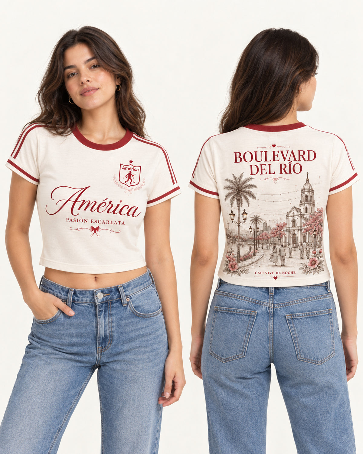 América De Cali Boulevard Del Río - Foto 4 baby tee mujer