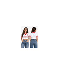 América De Cali X Flecha Escarlata — modelo mujer polo corta frente y espalda lisa
