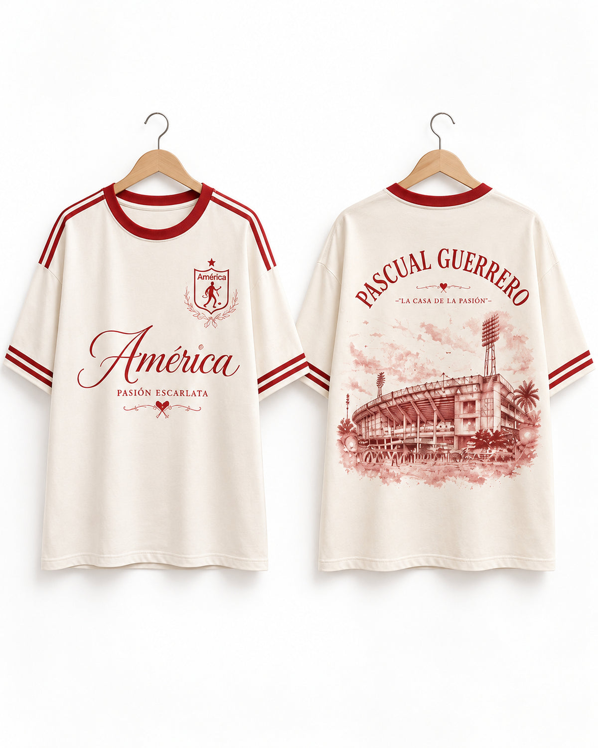 América De Cali X Pascual Guerrero — prenda sola frente y espalda