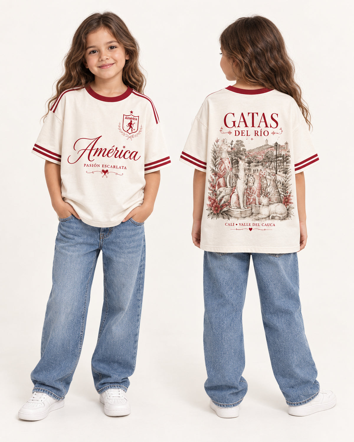 América De Cali Gatas Del Río - Foto 7 niños