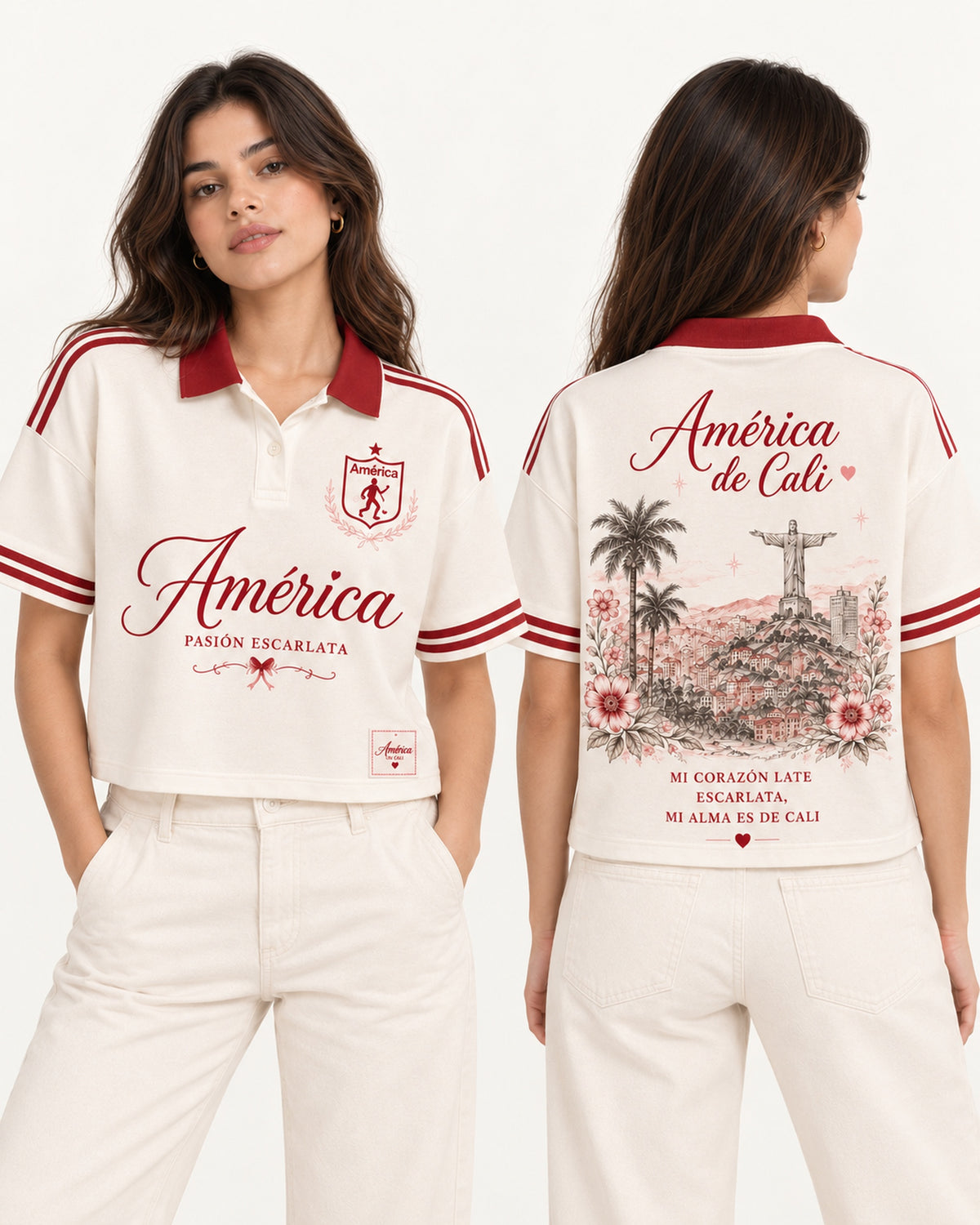 América De Cali Mi Corazón Escarlata - Foto 5 polo mujer