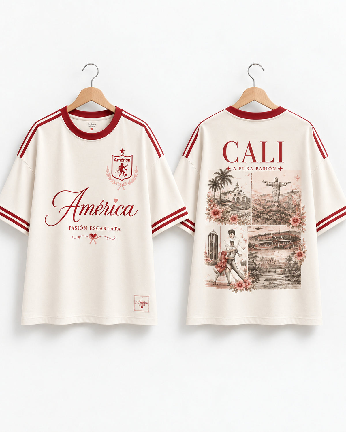 América De Cali A Pura Pasión - Foto 1 prenda sola frente y espalda