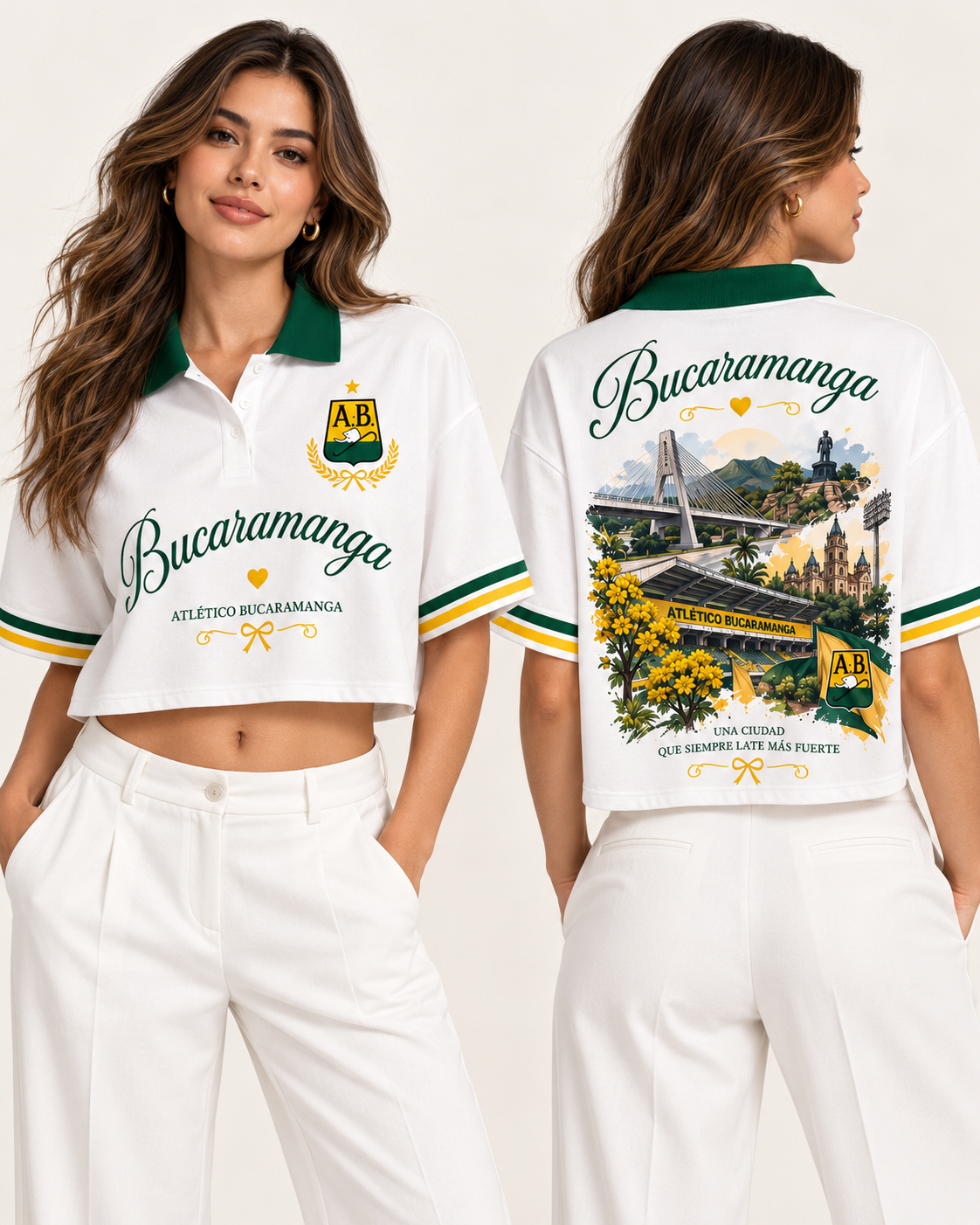 Atlético Bucaramanga X Ciudad Que Late - polo mujer