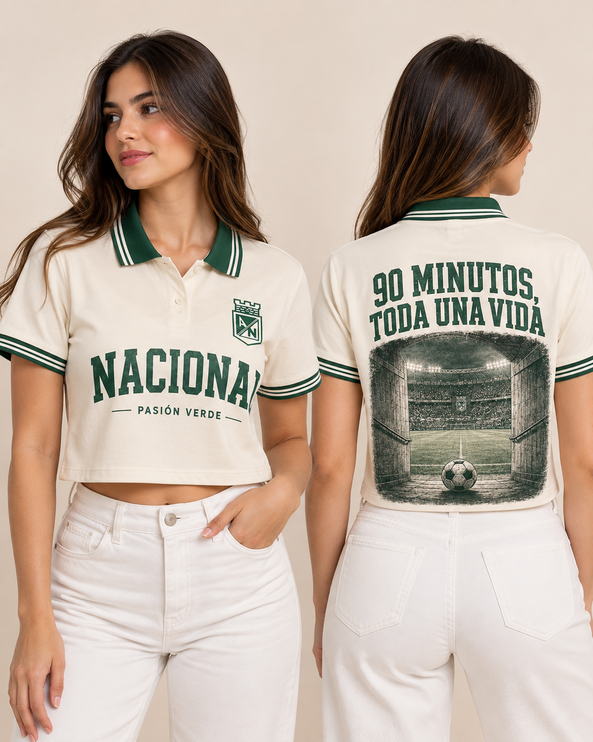 Atlético Nacional X 90 Minutos Toda Una Vida — polo mujer