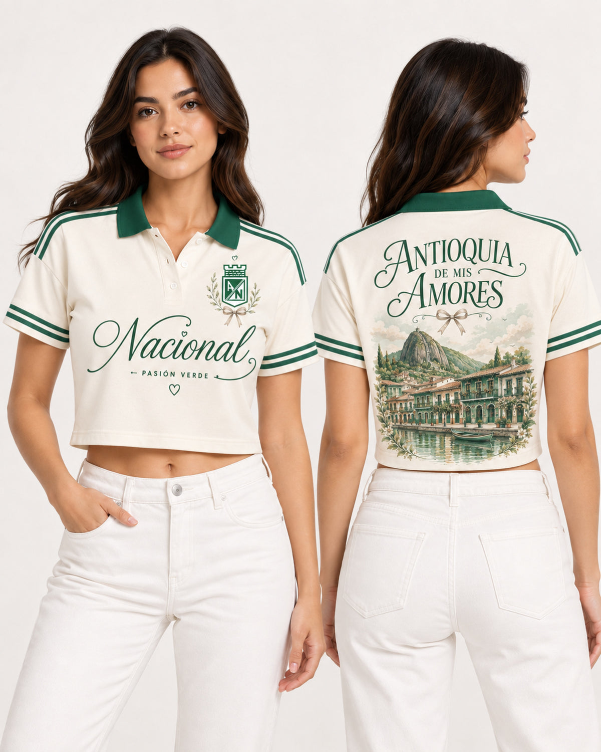 Atlético Nacional X Antioquia De Mis Amores — polo mujer