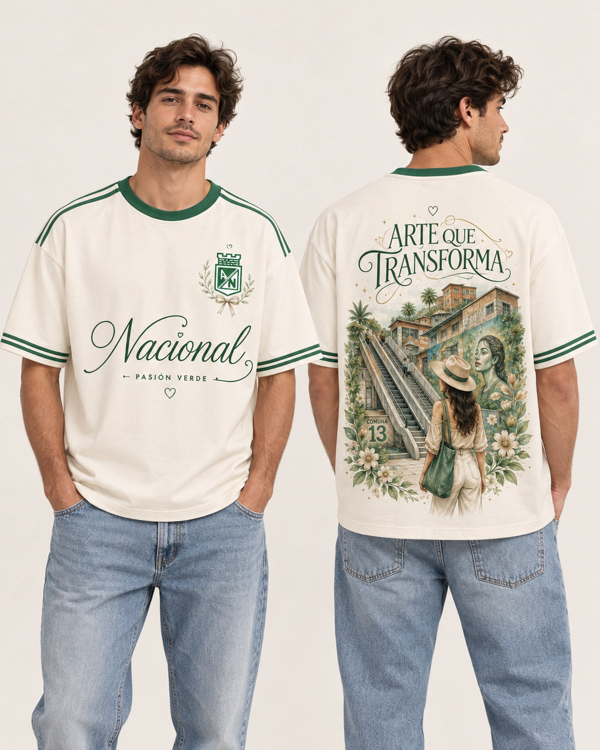 Atlético Nacional Arte Que Transforma - regular hombre