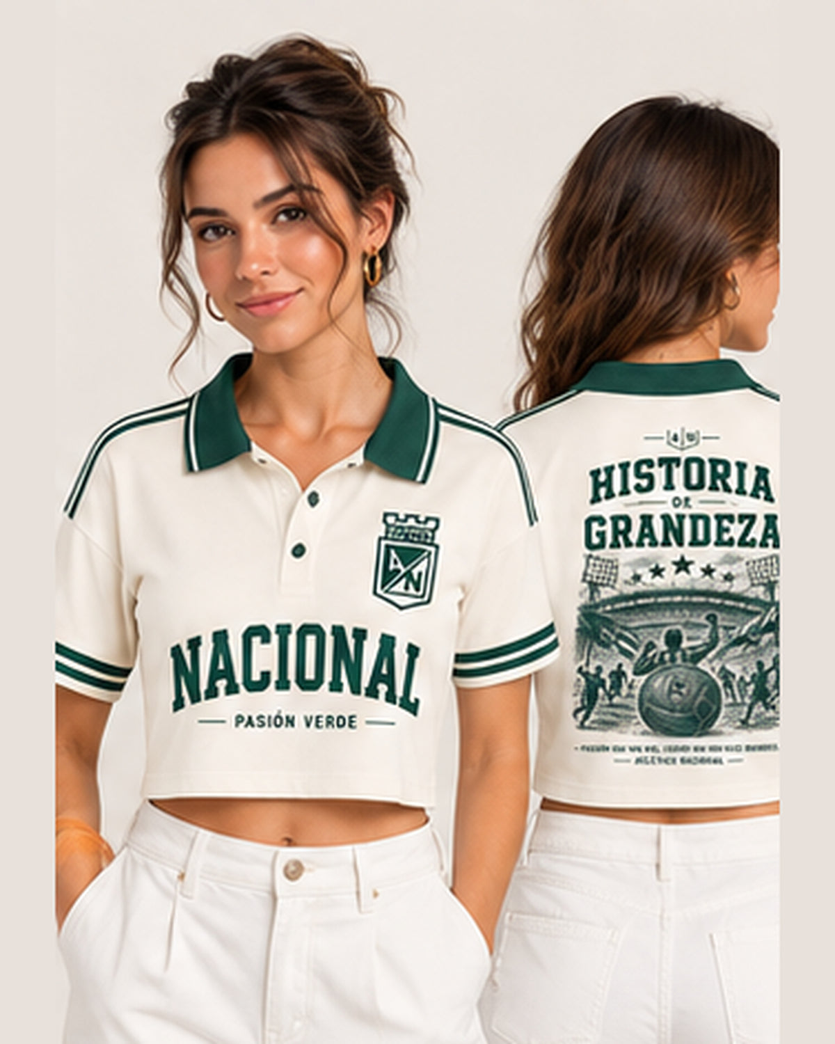 Atlético Nacional X Historia De Grandeza - polo mujer