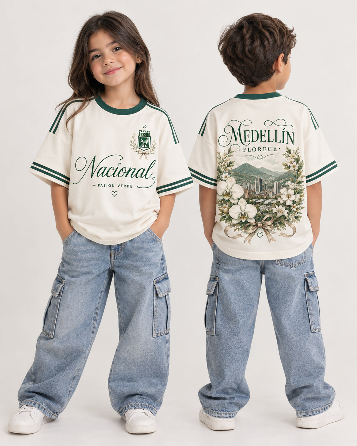 Atlético Nacional X Medellín Florece — niños