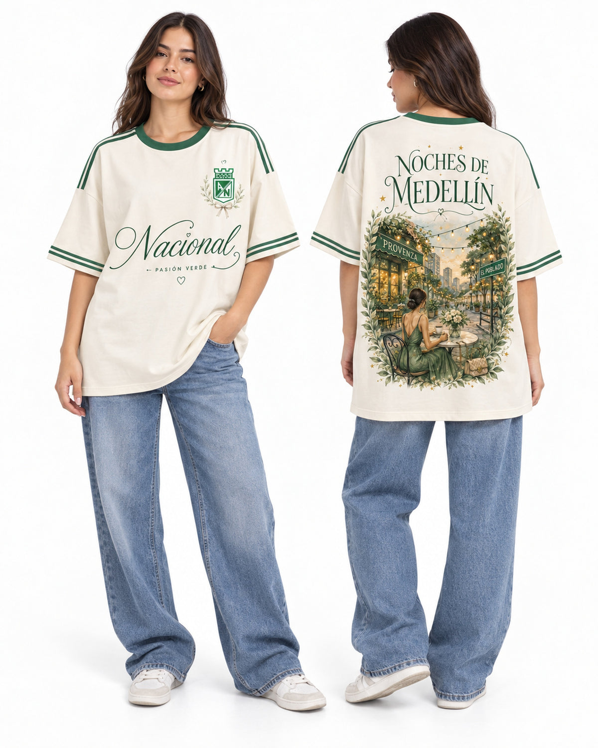 Atlético Nacional Noches De Medellín - Foto 2 oversize larga mujer