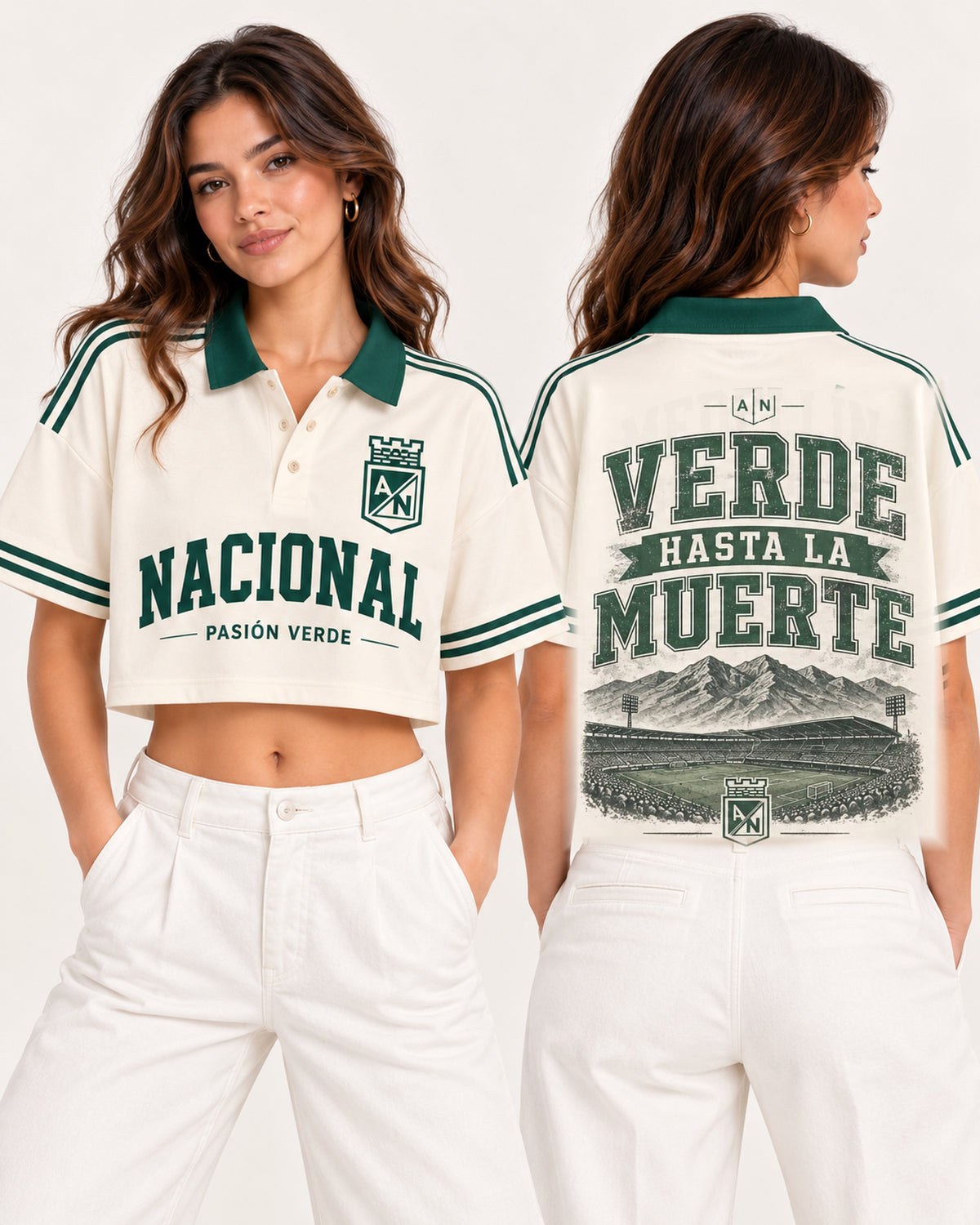 Atlético Nacional X Verde Hasta La Muerte - polo mujer