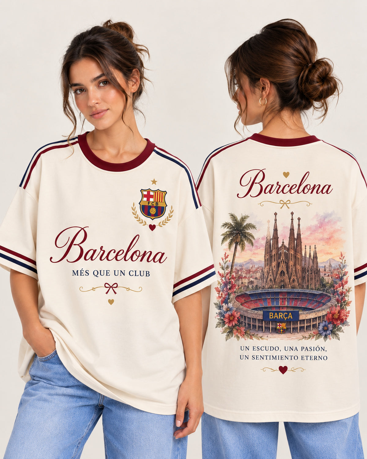 Barcelona X Més Que Un Club - oversize larga mujer