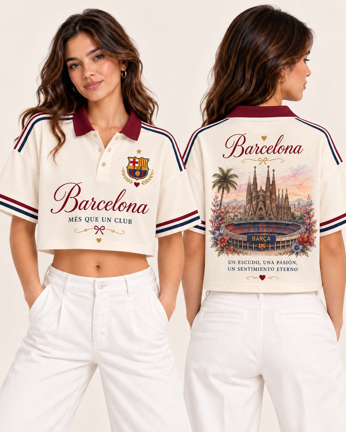 Barcelona X Més Que Un Club - polo mujer