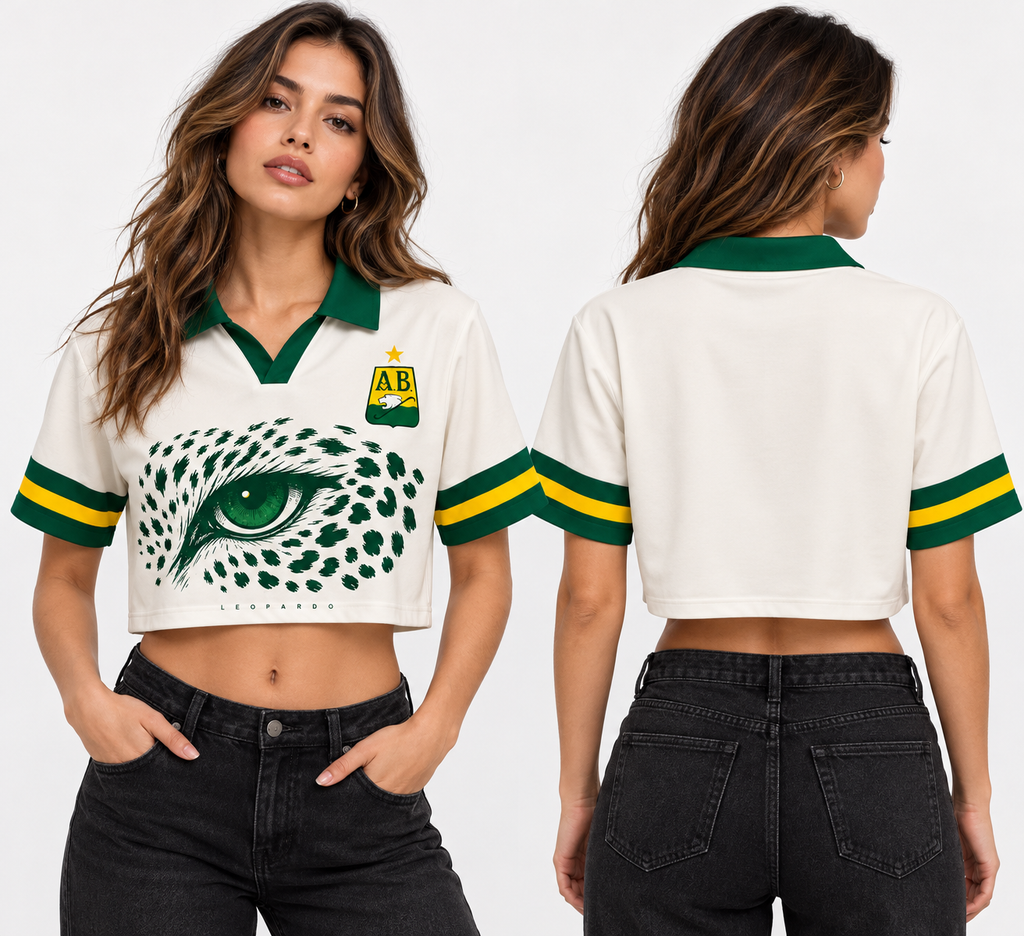 Mujer polo oversize corta frente y espalda