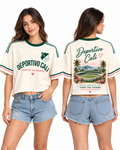 Deportivo Cali Verde Por Siempre — Oversize larga mujer frente y espalda