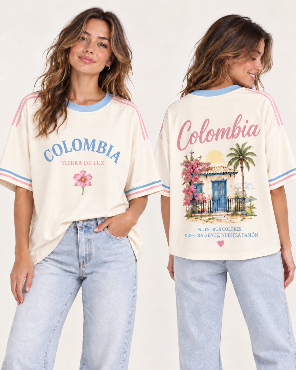 Colombia X Tierra De Luz - oversize larga mujer