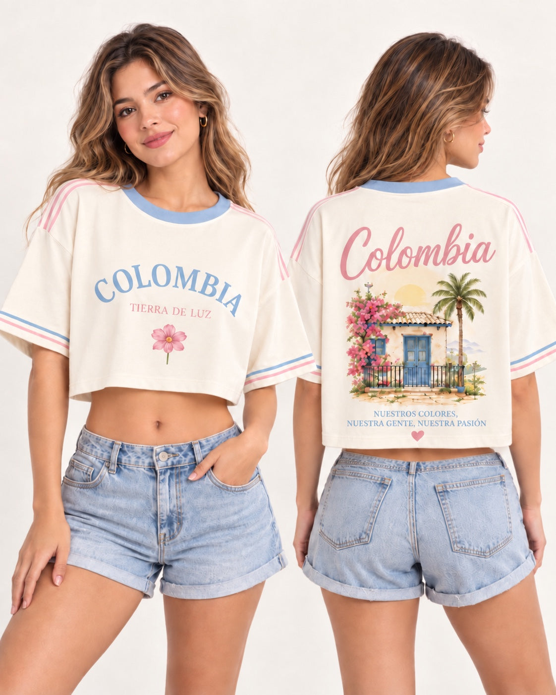 Colombia X Tierra De Luz - oversize corta mujer