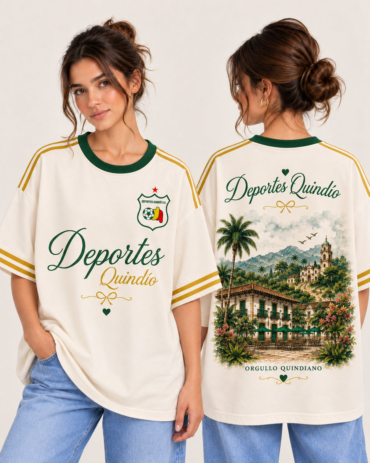 Deportes Quindío X Orgullo Quindiano - oversize larga mujer