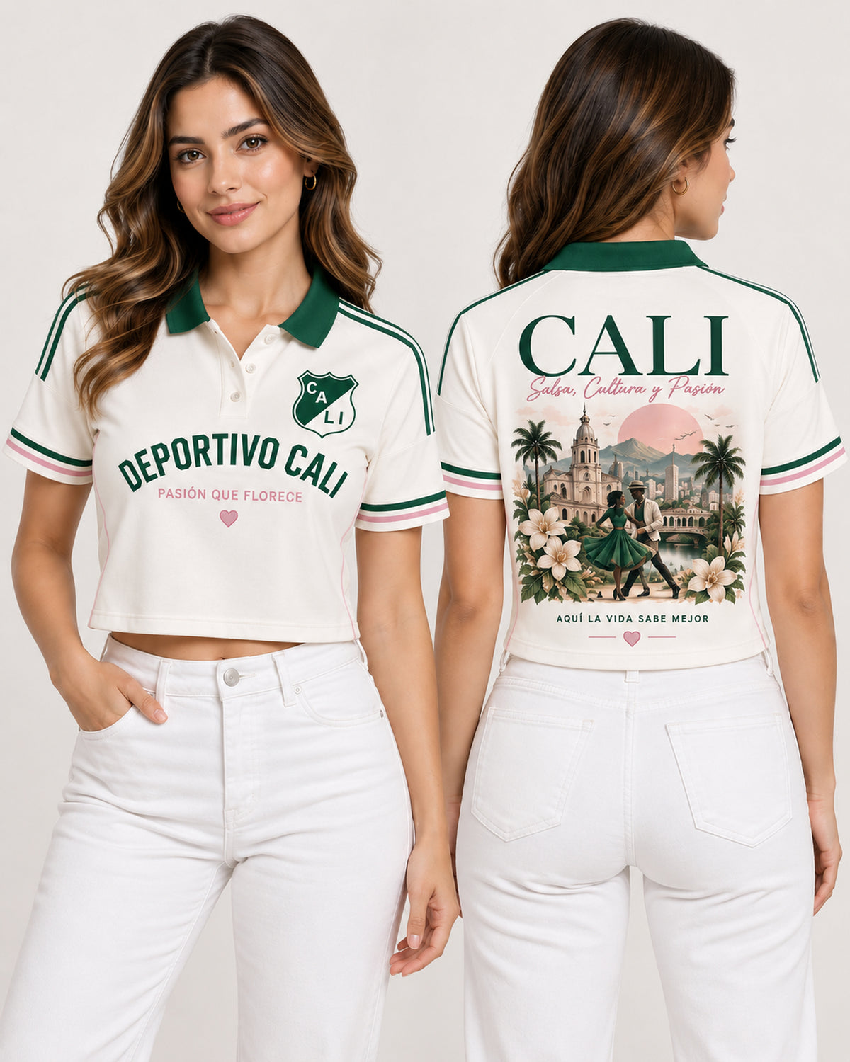 Deportivo Cali X Pasión Que Florece — polo mujer