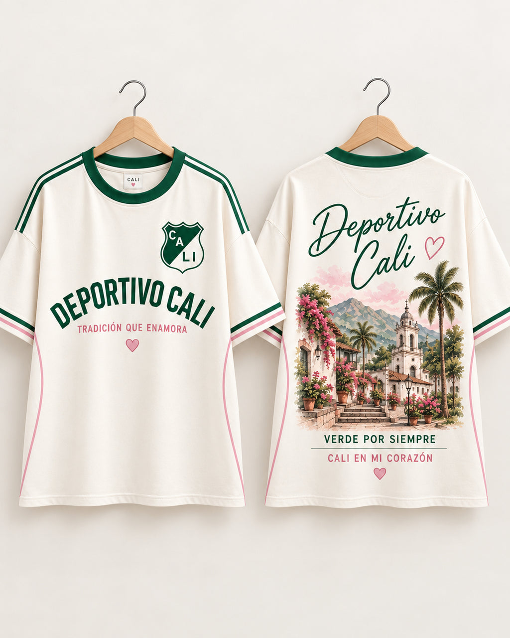 Deportivo Cali X Tradición Que Enamora — prenda sola frente y espalda