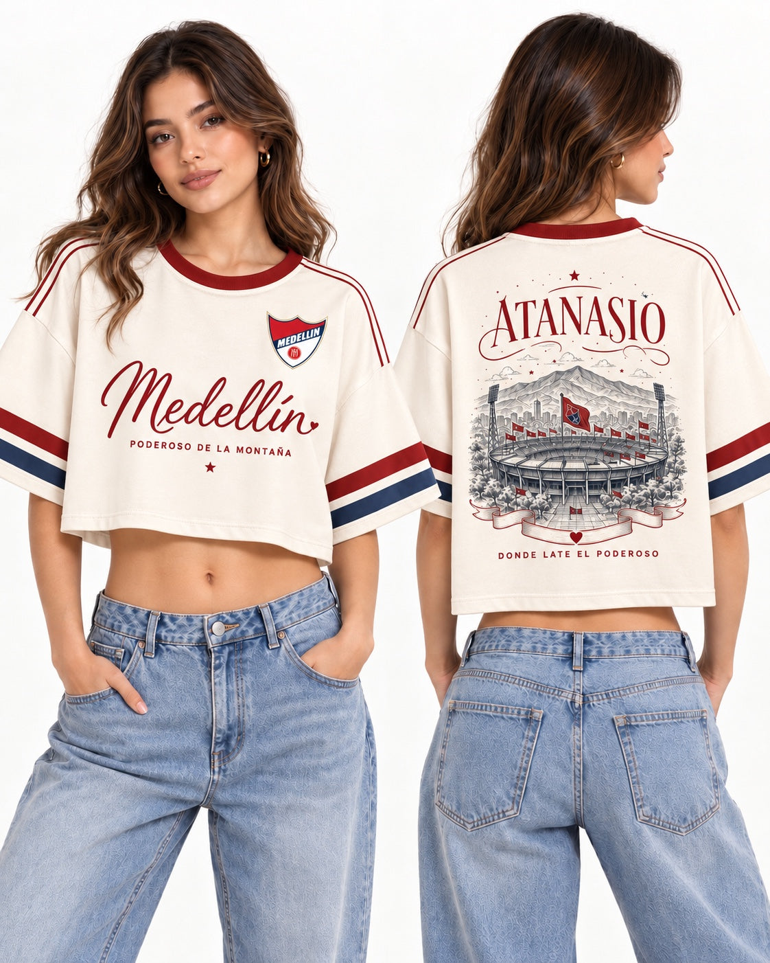Independiente Medellín X Atanasio - oversize corta mujer