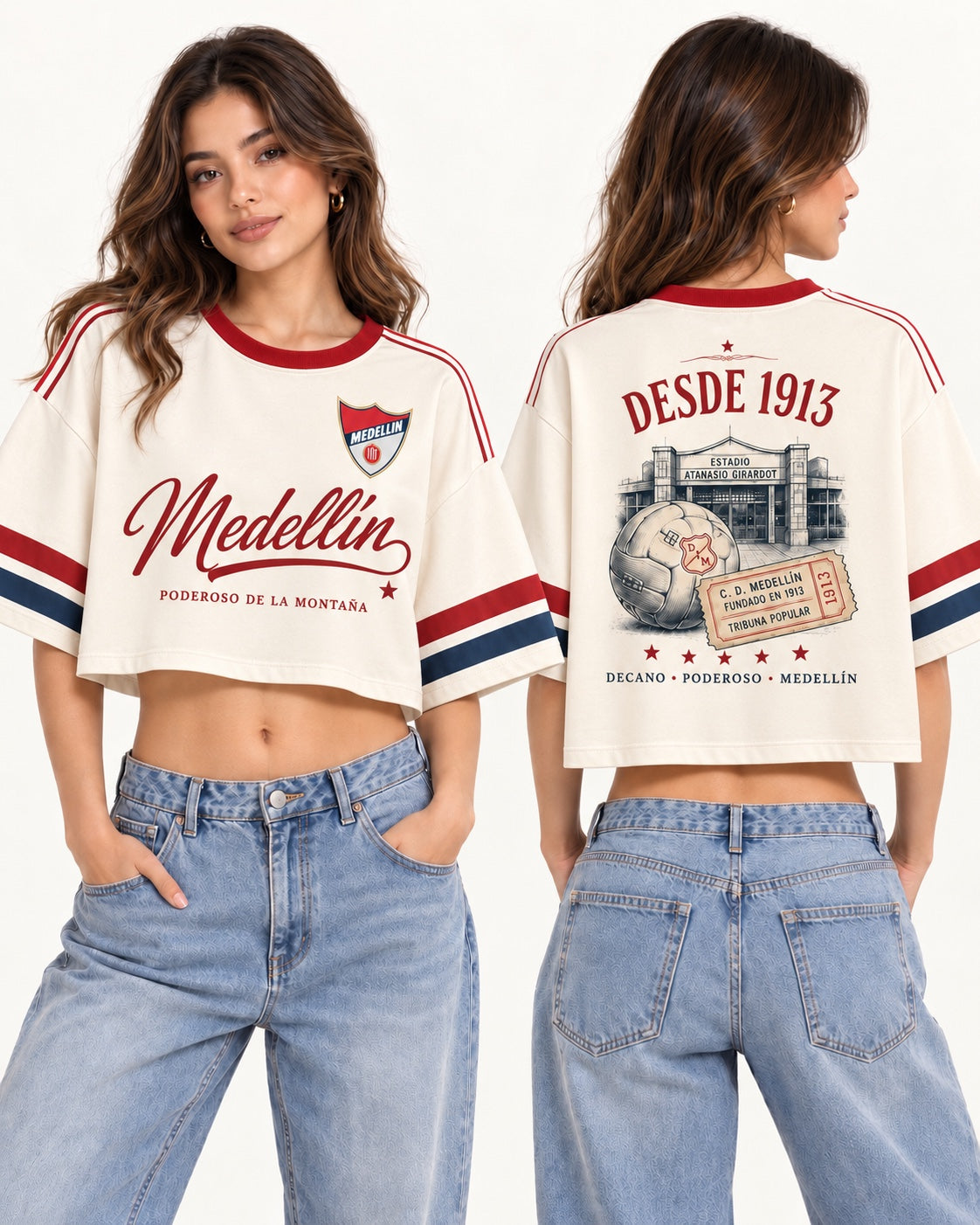 Independiente Medellín X Desde 1913 - oversize corta mujer