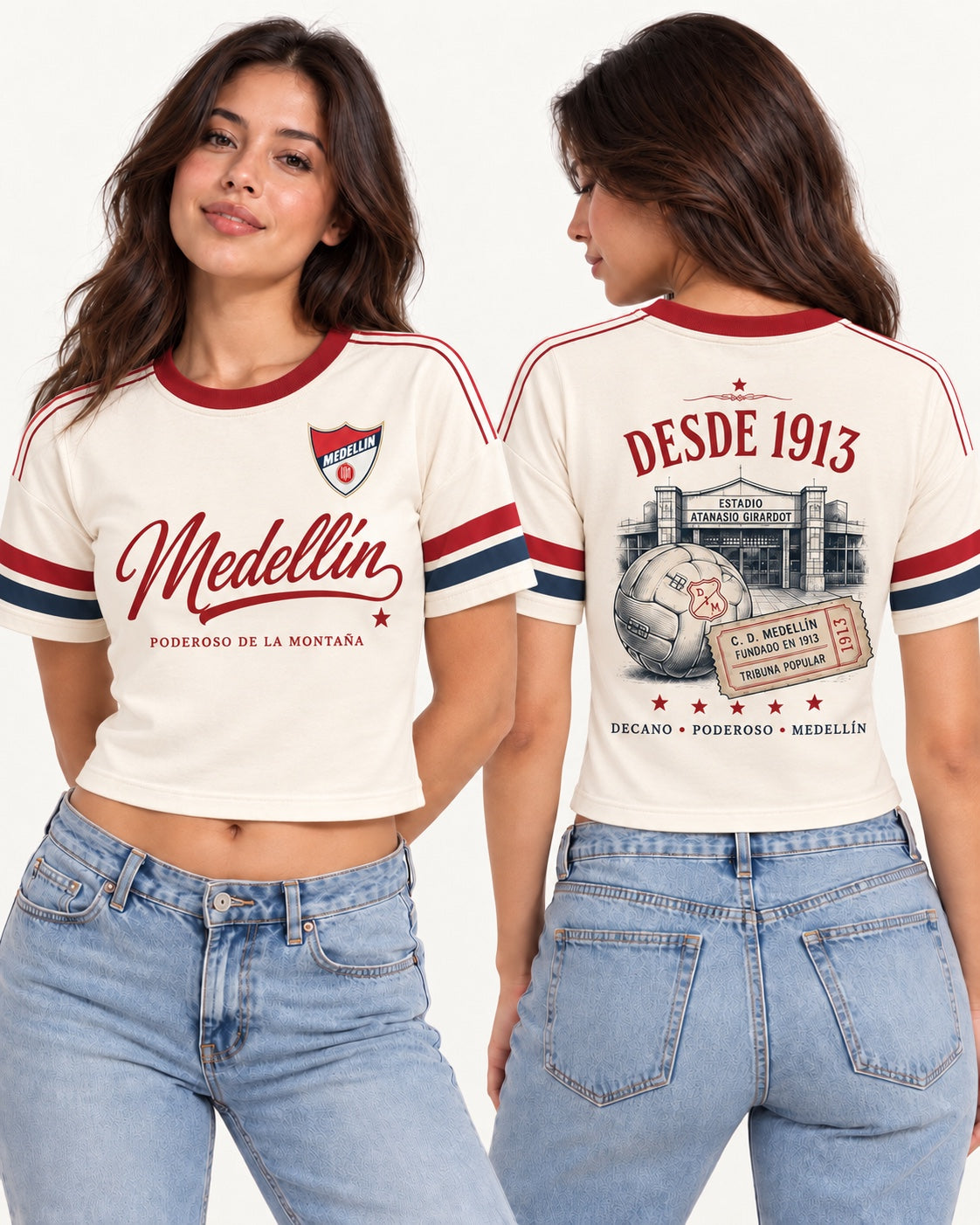 Independiente Medellín X Desde 1913 - baby tee mujer