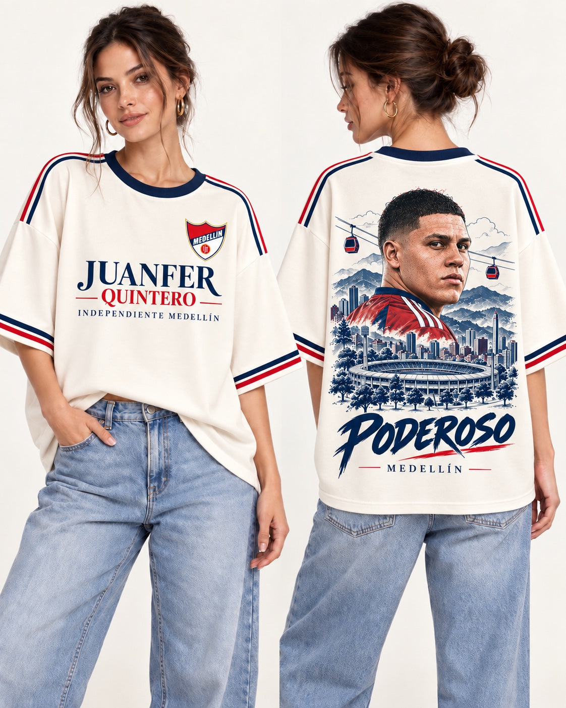 Independiente Medellín X Juanfer - oversize larga mujer