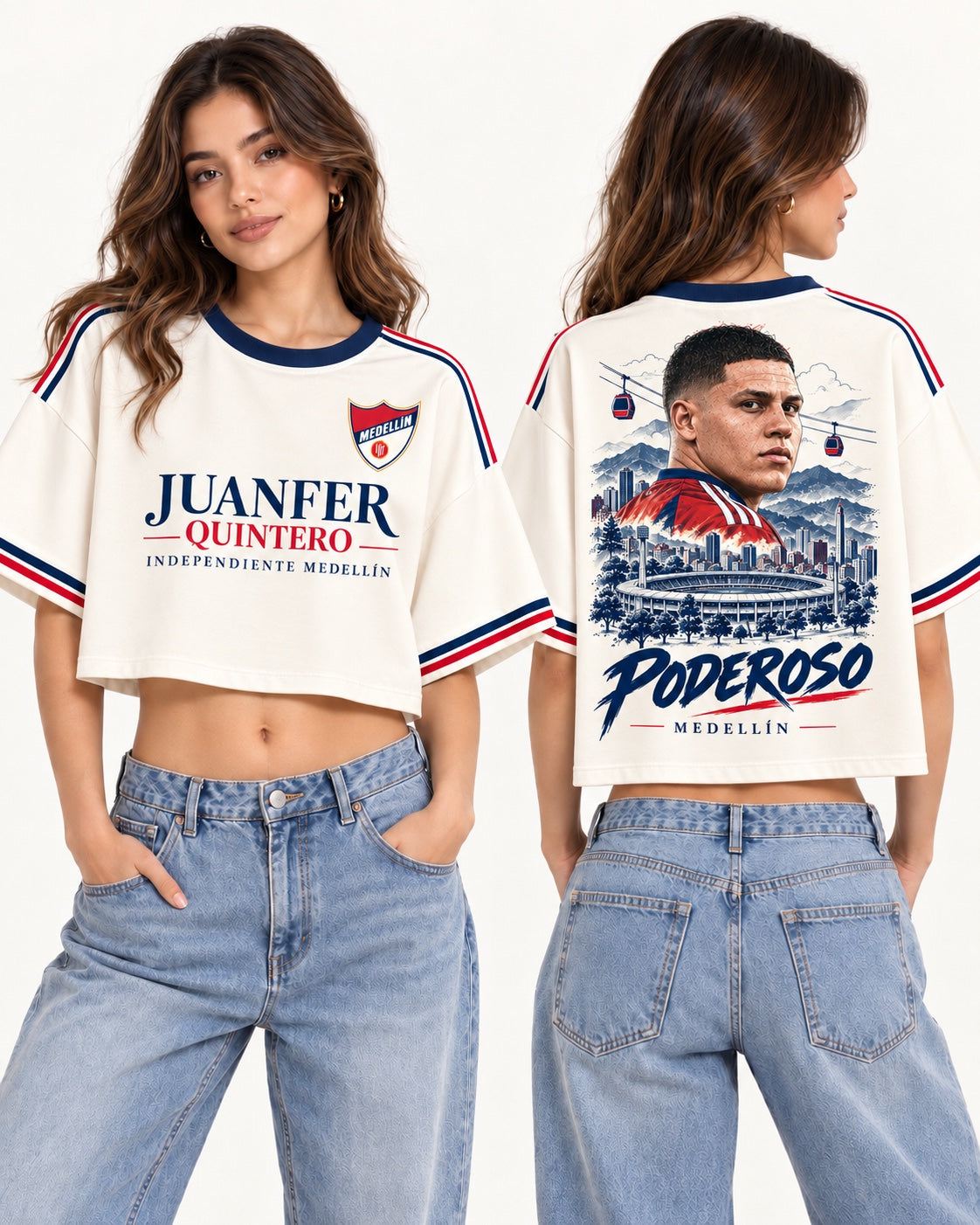 Independiente Medellín X Juanfer - oversize corta mujer