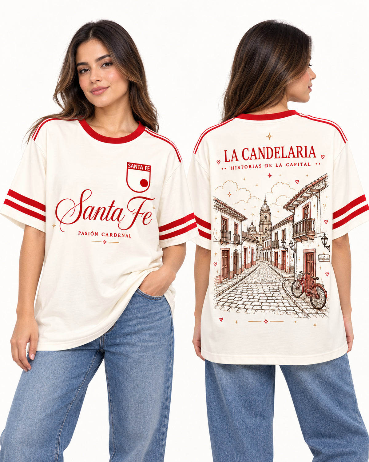 Independiente Santa Fe La Candelaria - oversize larga mujer