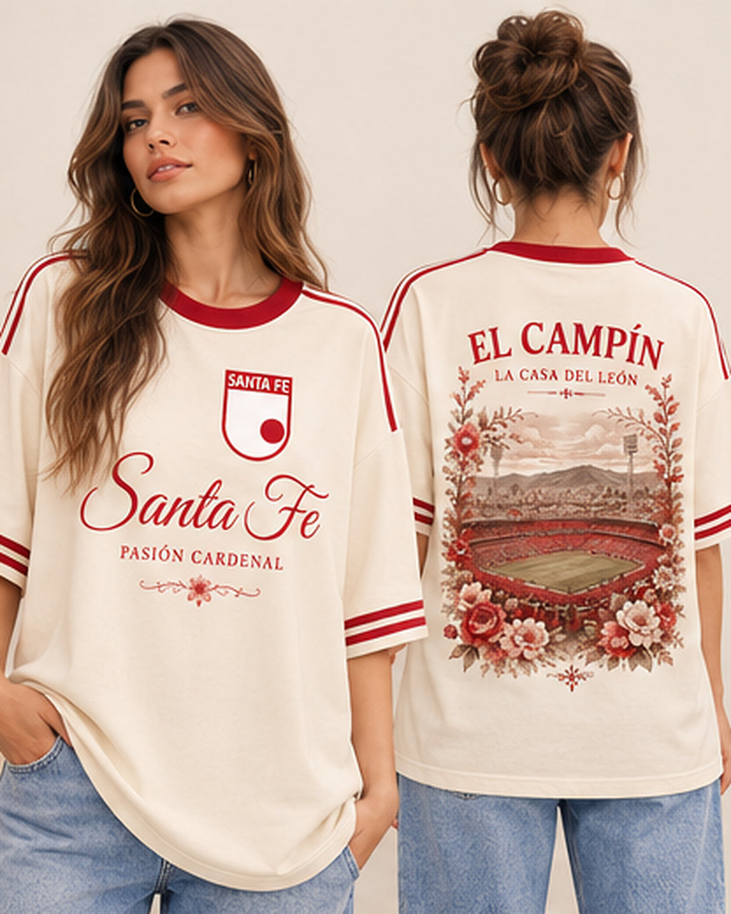 Independiente Santa Fe La Casa Del León - oversize larga mujer