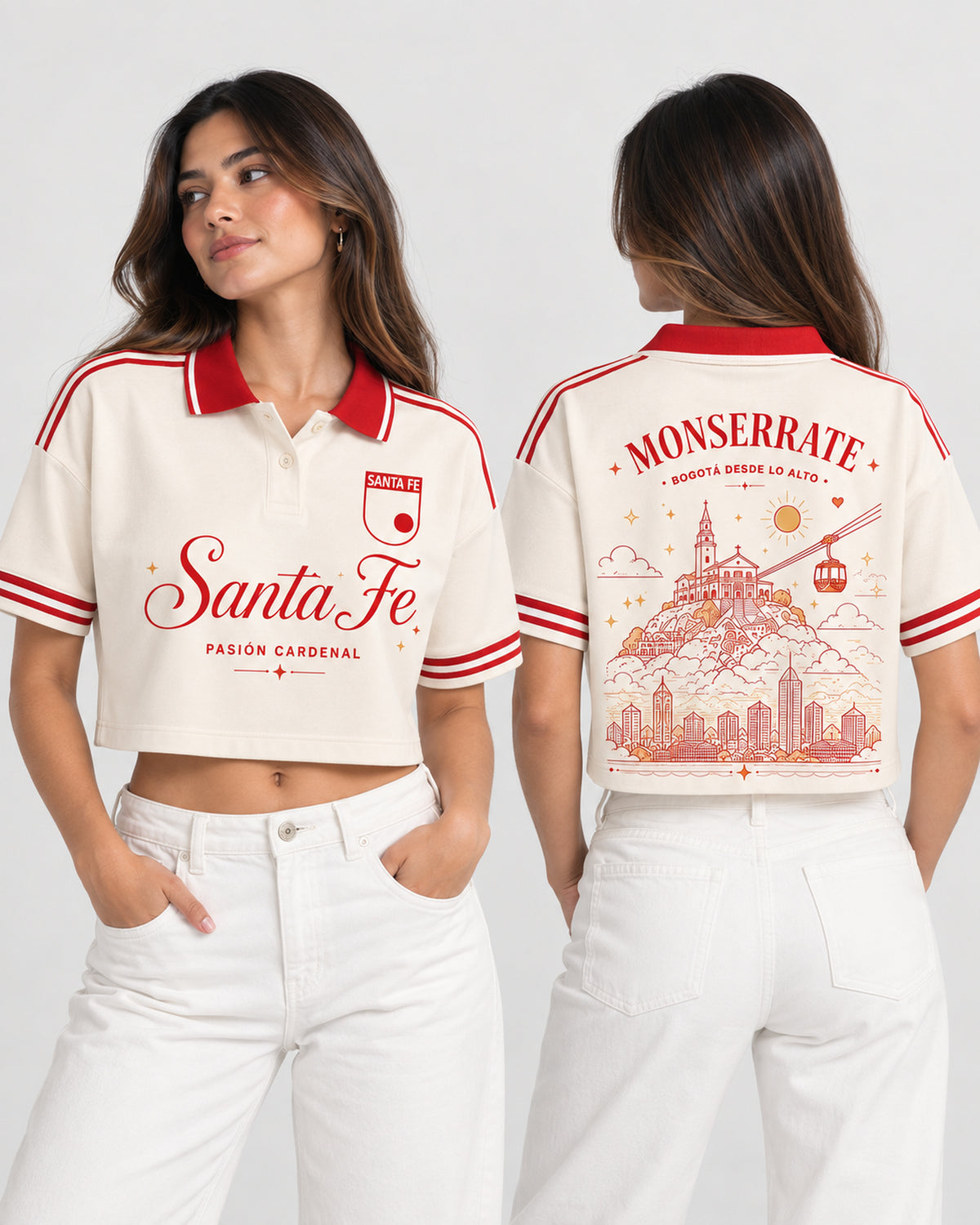 Independiente Santa Fe X Monserrate Desde Lo Alto — polo mujer