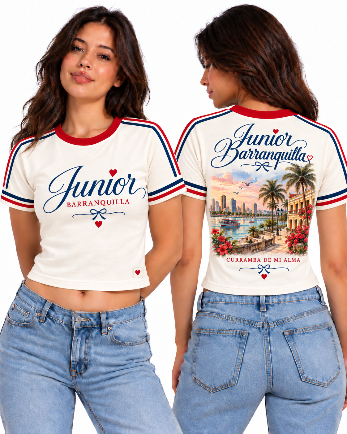 Junior Barranquilla · Curramba de mi Alma, vista frontal y trasera