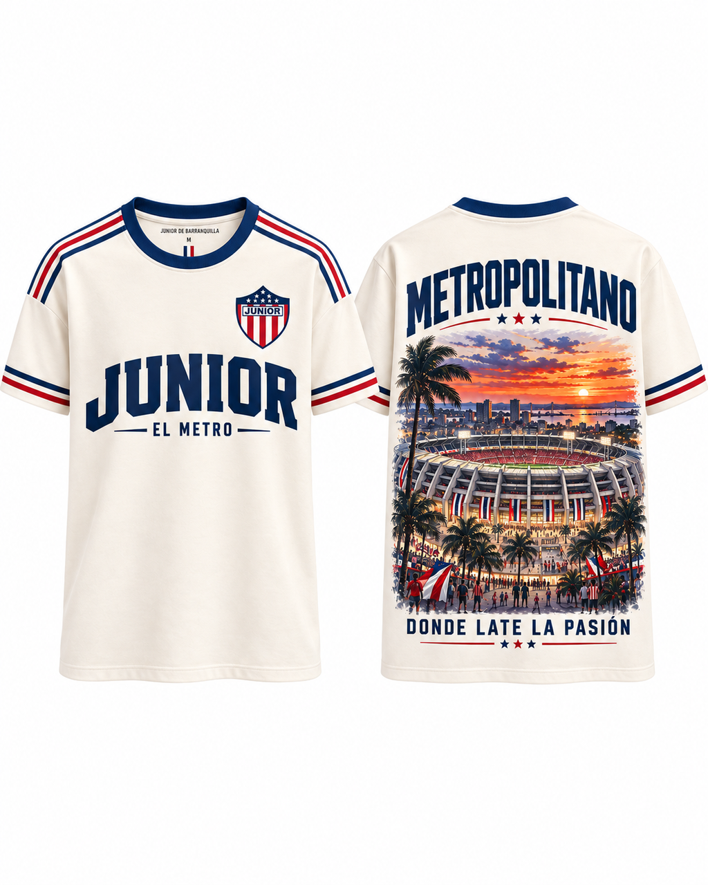 Junior El Metro — prenda sola frente y espalda