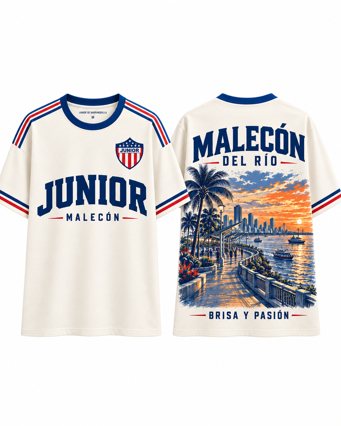 Junior Malecón del Río — prenda sola frente y espalda