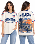 Junior Malecón del Río — Oversize larga mujer frente y espalda