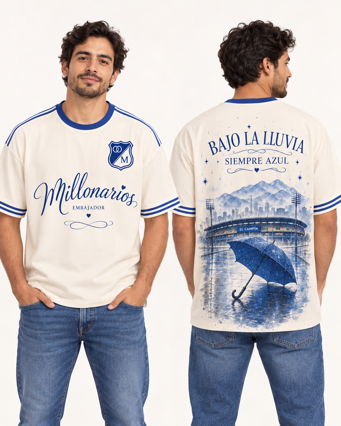 Regular fit hombre frente y espalda