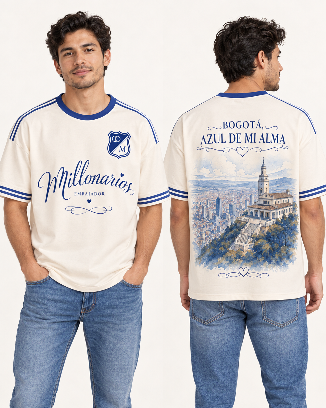Regular fit hombre frente y espalda