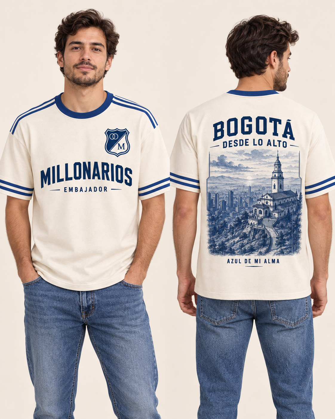 Regular fit hombre frente y espalda