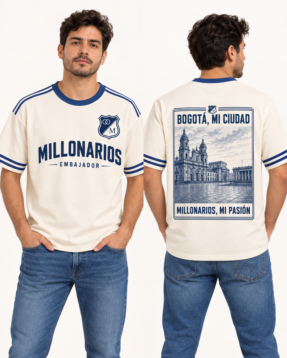 Regular fit hombre frente y espalda