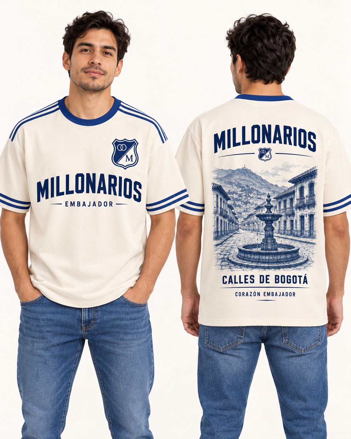 Regular fit hombre frente y espalda