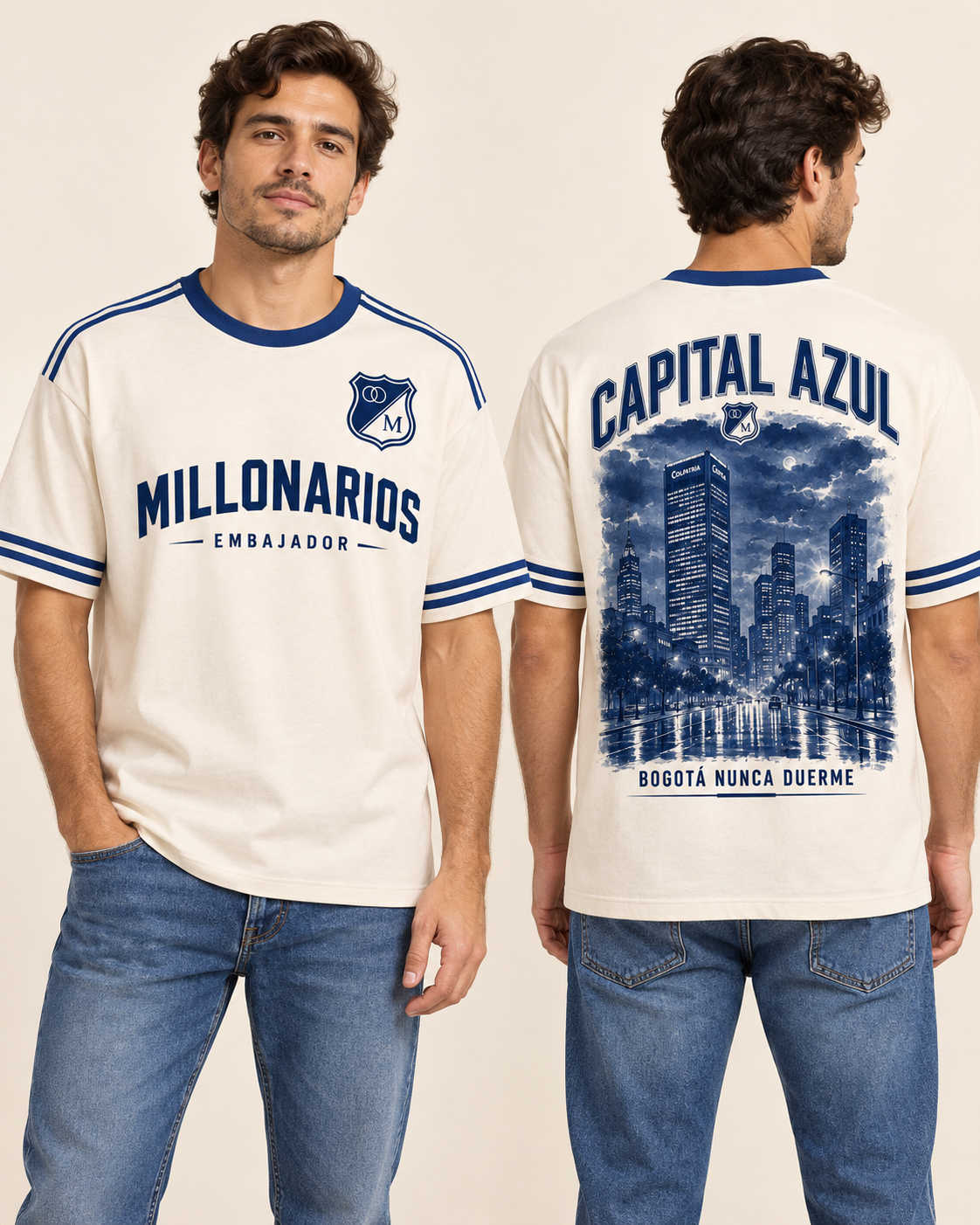 Regular fit hombre frente y espalda