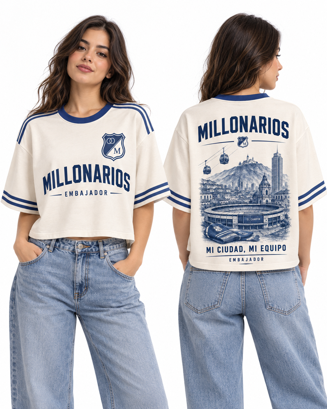 Millonarios · Mi Ciudad, Mi Equipo, vista frontal y trasera