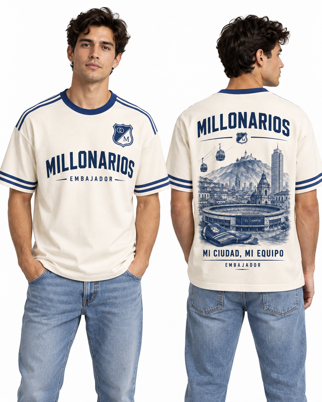 Millonarios · Mi Ciudad, Mi Equipo, vista frontal y trasera