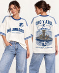 Millonarios Oro Y Azul - oversize larga mujer