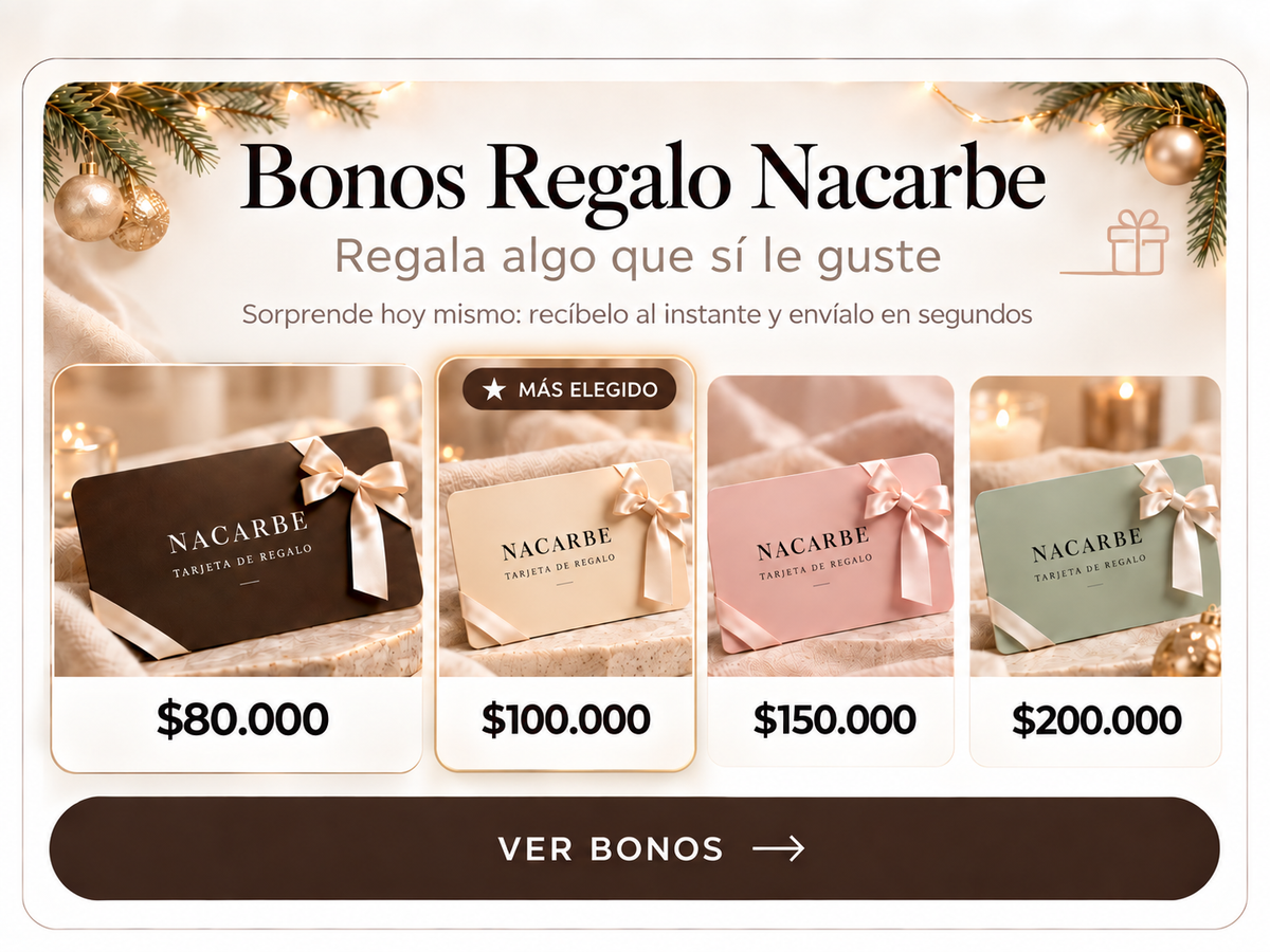 Bonos Regalo Nacarbe Navidad - $80.000, $100.000, $150.000 y $200.000