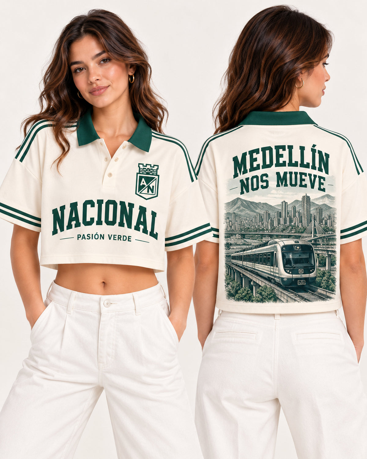 Atlético Nacional Medellín Nos Mueve - polo mujer