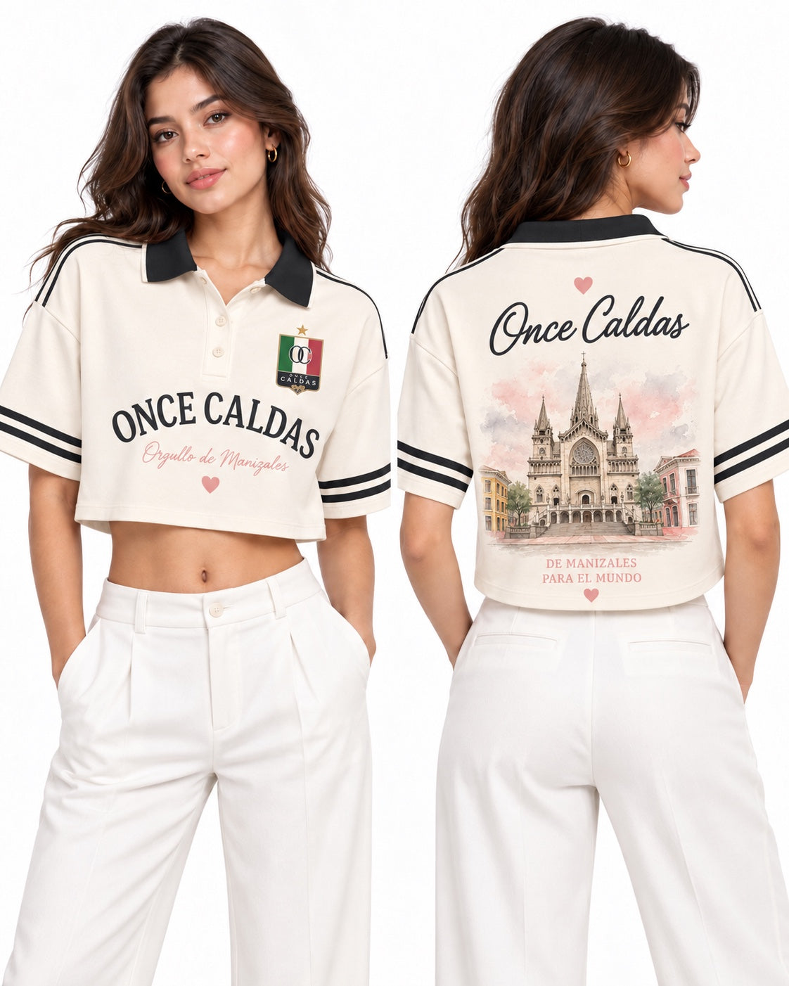 Once Caldas polo mujer