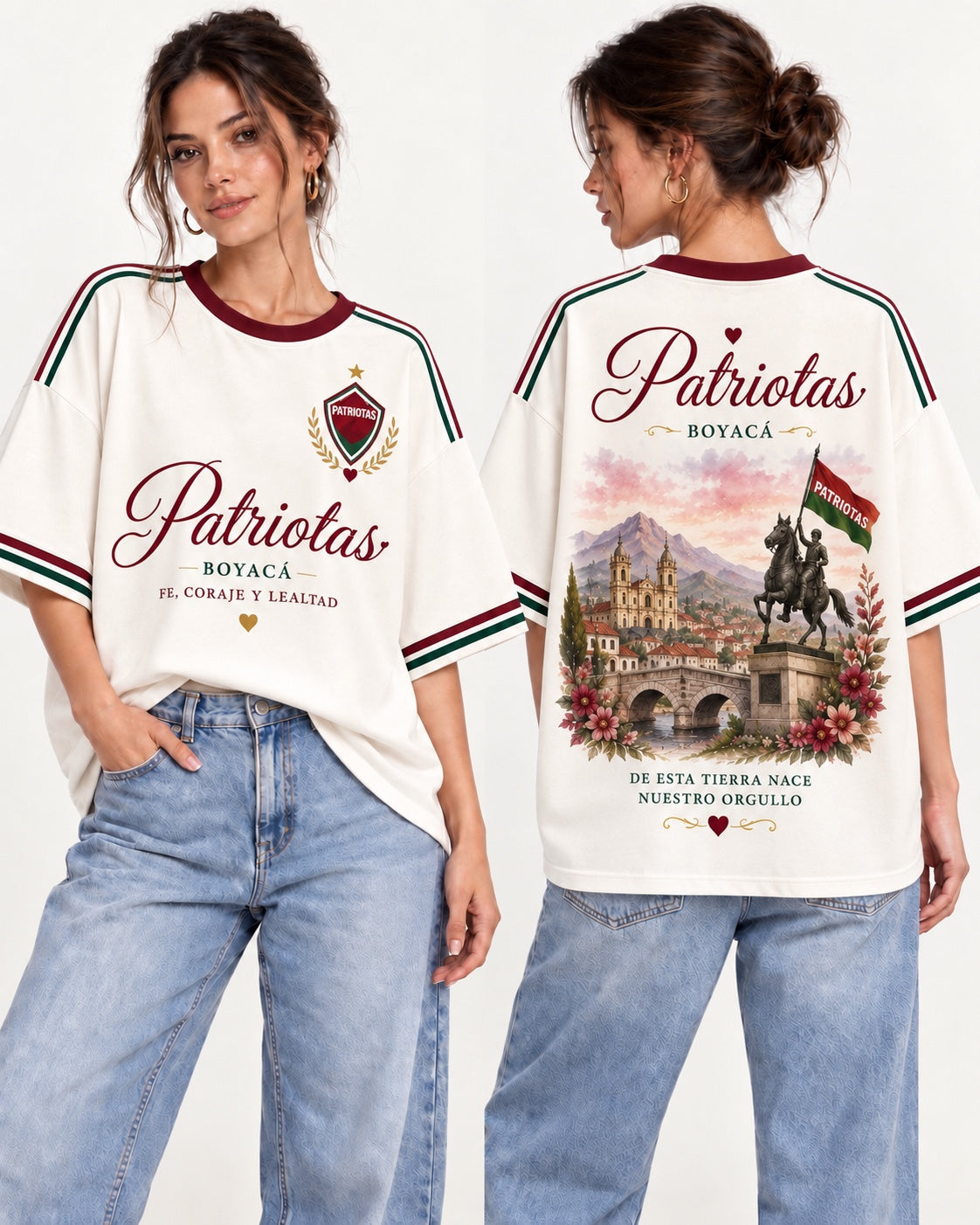 Patriotas Boyacá X Orgullo Boyacense - oversize larga mujer