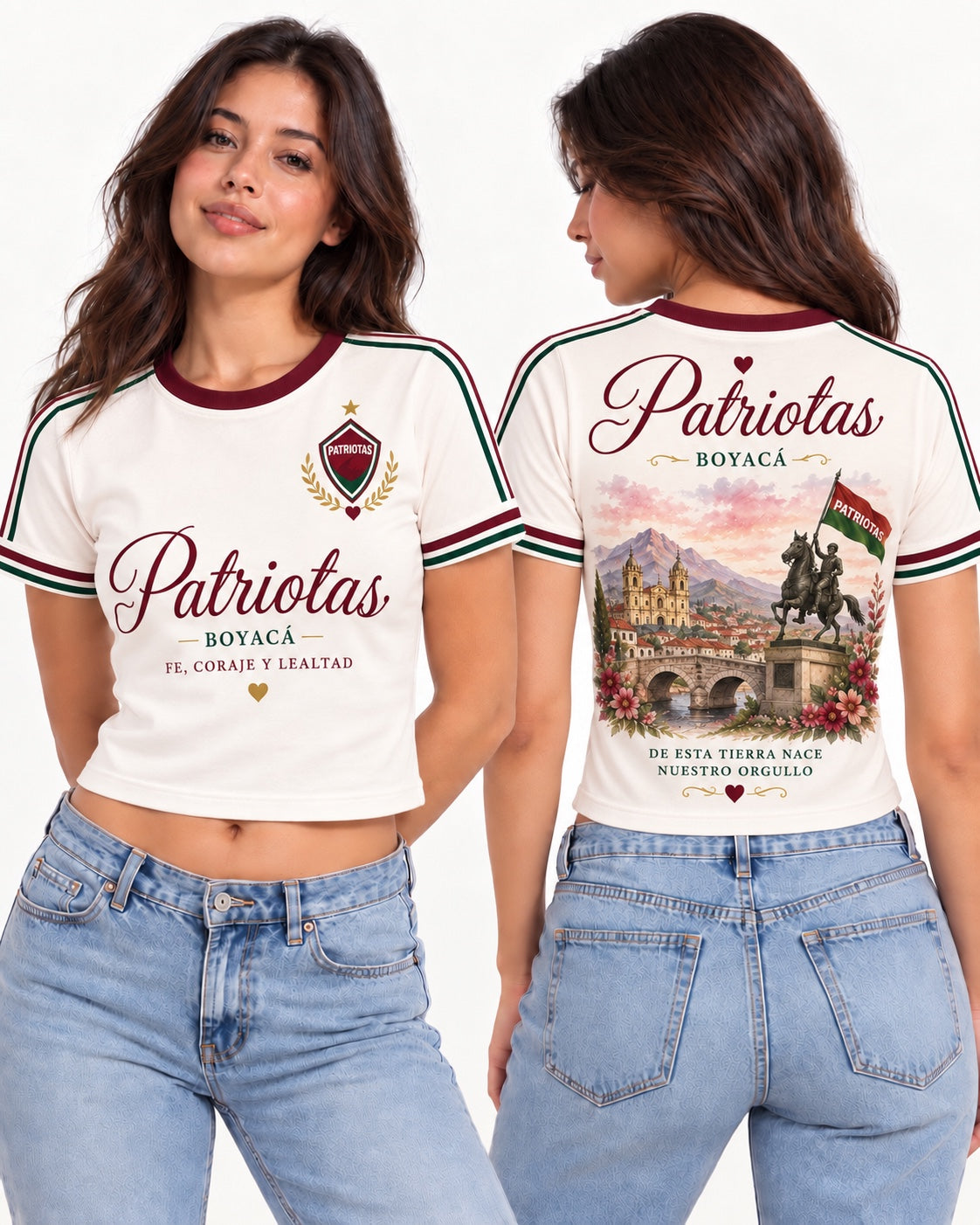 Patriotas Boyacá X Orgullo Boyacense - baby tee mujer